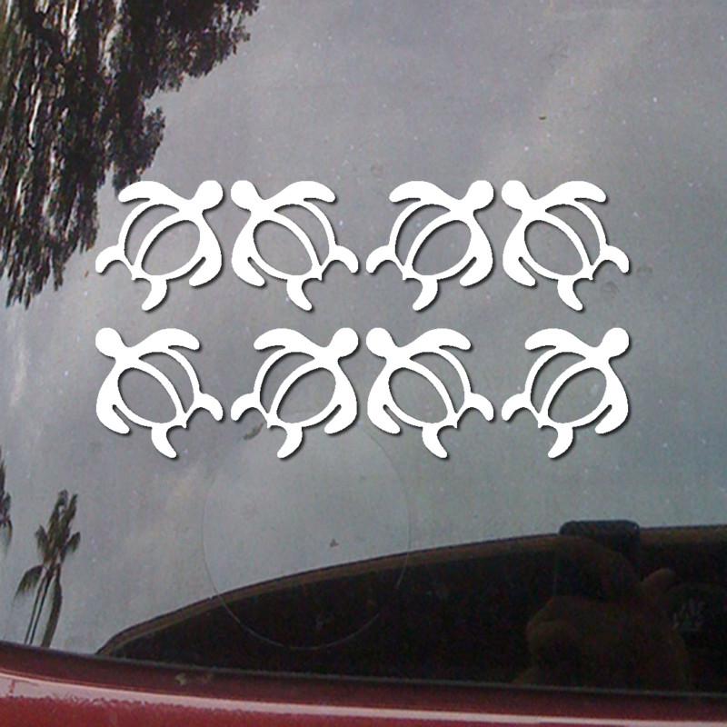 (8x) 1.5 inch honu sea turtle hawaii car body vinyl decal window sticker h49x