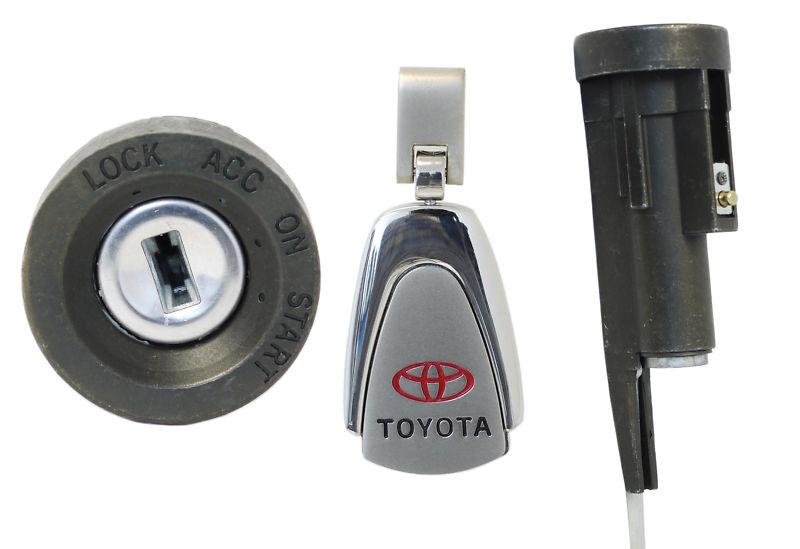 Toyota celica 1994-99 ignition lock cylinder w/ 2 new keys- 69057-20260 keychain