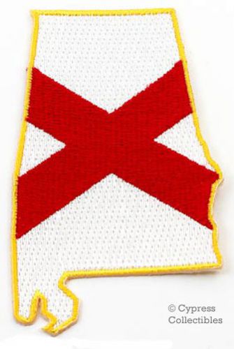 Alabama flag emblem iron-on biker motorcycle patch new embroidered sweet home