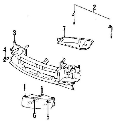 *genuine gm 2002-2006 avalanche park/signal light (lh) drivers side 15077336