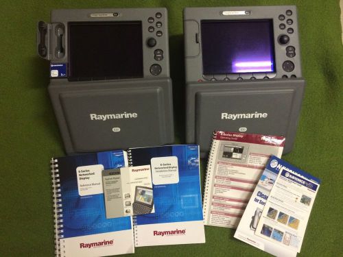 E80 raymarine (2) mfds and one raymarine rd424 24&#034; radome scanner