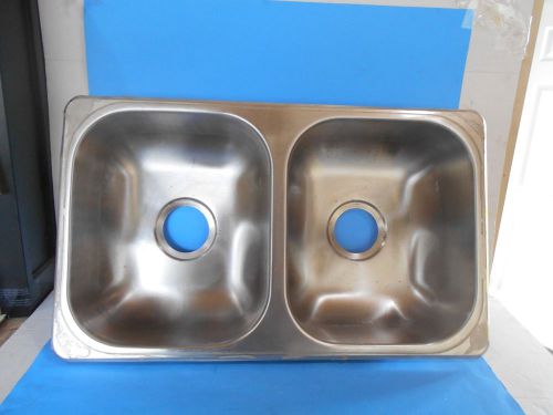 *rv 50/50 stainless steel double kitchen sink 27" x 16" x 7" *3*