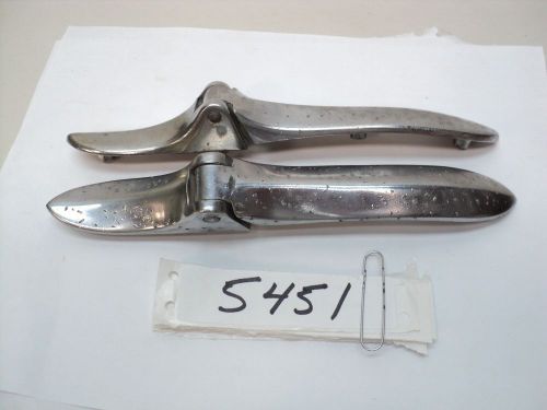 37 38 39 dodge desoto chrysler plymouth chrome trunk strap hinge pair mopar