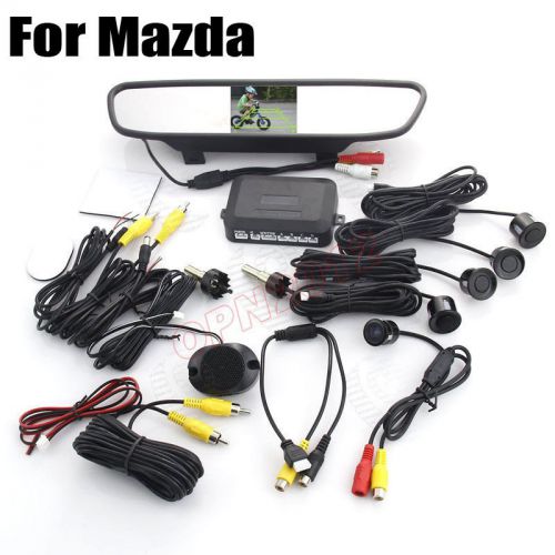 For mazda driving parking rearview vision mirror monitor camera radar sensor kit