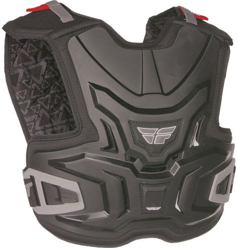Fly racing black youth junior lite chest roost protector dirt bike by leatt mx