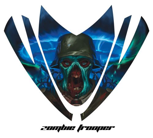 Amr racing sled hood wrap graphic decal arctic cat m7 m8 snowmobile parts zombie