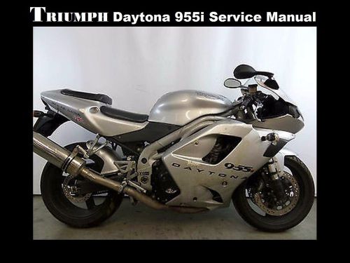Triumph daytona 955i speed triple workshop service manual for 955 motorcycles