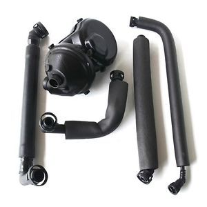 5pc crankcase vent valve + hose kit cold weather climate 11617533400 for bmw e46