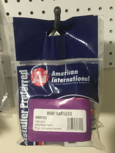 New  nissan wiring harness plug for installing aftermarket  cd player  nwh702