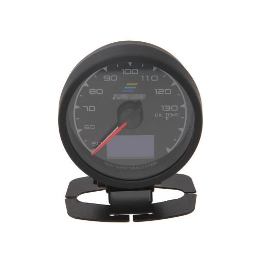 Car 60mm 34-color led digital oil temp temperature gauge meter universal 50-130℃
