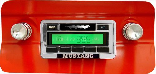 1964-1966 mustang radio am/fm usa-230 ipod xm mp3 200 watt aux input