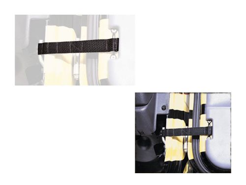 Adjustable door strap pair black fits jeep wrangler yj tj jk and jeep cj