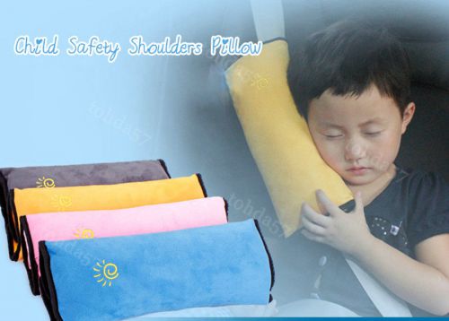 New 1pcs baby kids car safety seat belt strap covers shoulder cushion pad beige