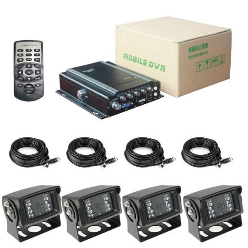 720p 4 channel car dvr camera and h.264 car video recorder dvr with ahd camera