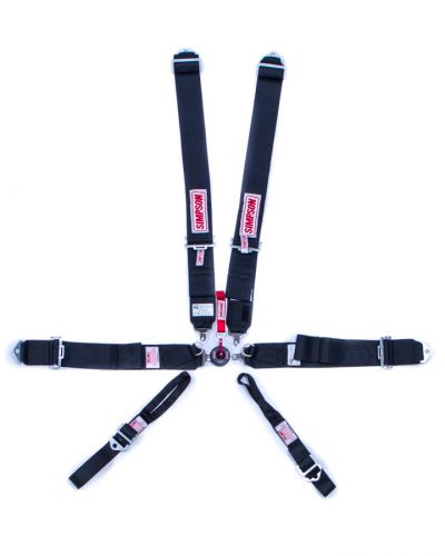 Simpson safety black camlock 6 point harness p/n 29114bk