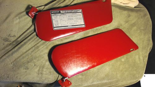 (2) 1988 ford f 150 f 250 f 350 red bronco sun visors  eotb-1004122-awa