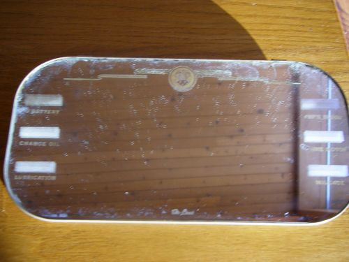 Vintage sunvisor mirror for early oldsmobile deluxe -places for oil changes