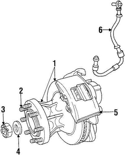 Chrysler oem dodge disc brake caliper 05015252aa image 5