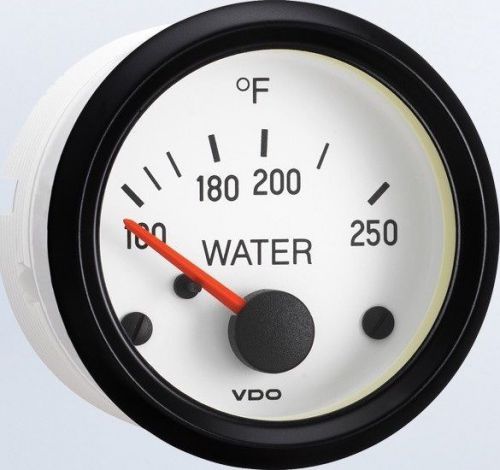 Vdo 310-2392 water temp 250f metric kit - cockpit white