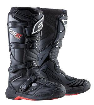 Oneal element boots black us 8