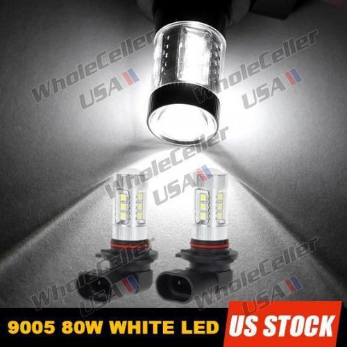 Buy 1 Pair LED Daytime Running Lamp BUlb 9005 HB3 H10 Seoul 80W Replace