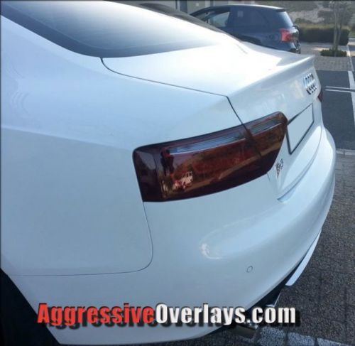 08-12 audi a5 s5 smoked tail light overlays vinyl tint film overlay smoked vinyl