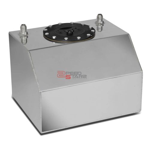 4 gallon lightweight aluminum gas fuel cell tank+level sender 10"x 12"x 8.25"
