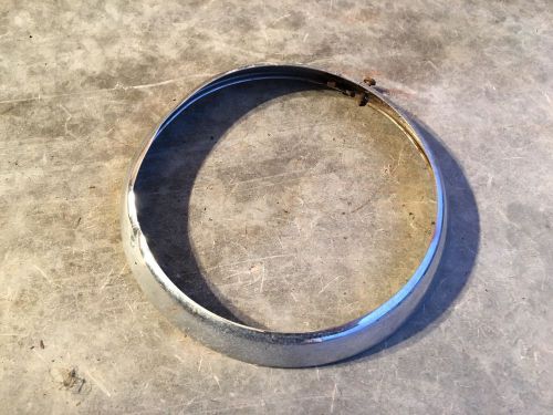 Triumph tr6 tr4 tr250 spitfire headlight outer ring and chrome trim ring