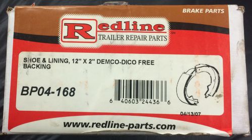 Trailer brake shoe and lining - 12" x 2" - bp04-168 - opened, but unused