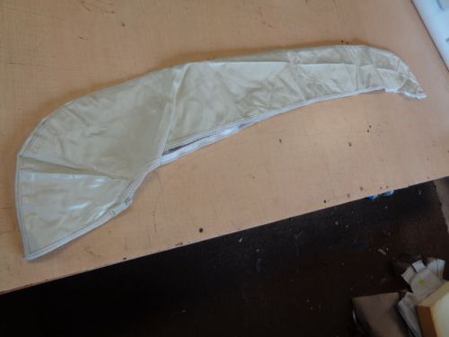 Bimini boot white vinyl with white zipper 69 1/2" x 7 1/4" marine boat