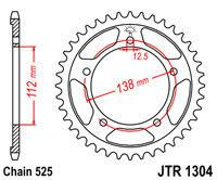 Jt 525 rear sprocket: honda cbr 600 f4 cbr600 f4 1999-2000 47t