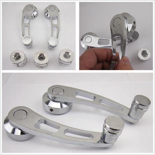 Buy 2Pcs Chrome Aluminum Universal Fit Car SUV Window/Door/Winder Crank