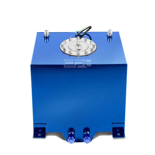 5 gallon/18.8l lightweight blue coat aluminum race fuel cell tank+level sender
