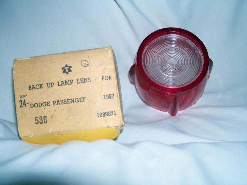 1957 dodge pass. back up lens  part#538  other#1689871  2nd lamplens cover
