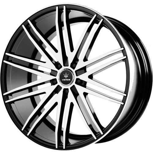 V88-296538b 20x9 5x4.5 (5x114.3) wheels rims machined black +38 offset alloy