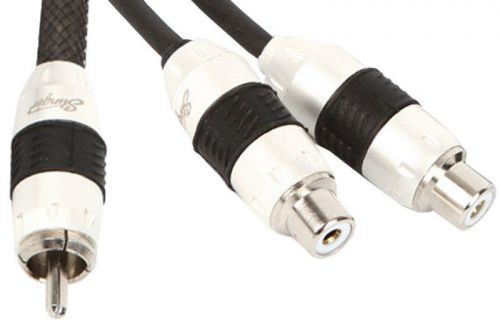 Stinger si82yf car stereo 8000 series 1 male to 2 female rca amp signal cable