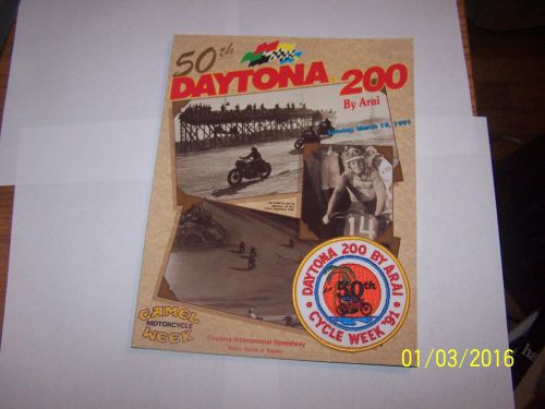 1991 daytona 200 cycle week souveneer program