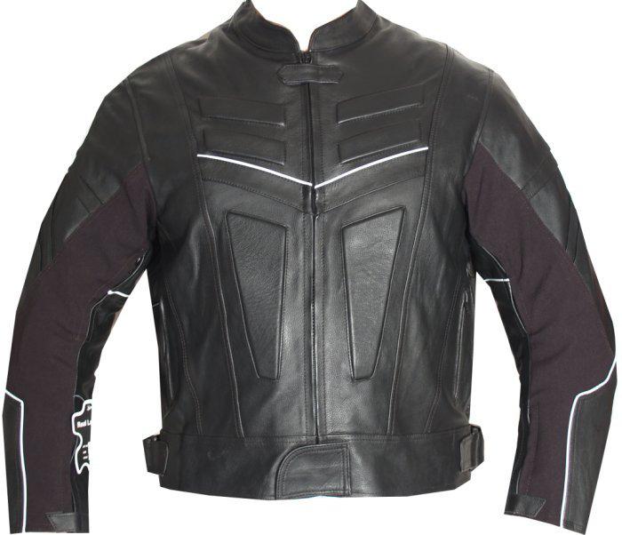 Motorcycle jacket racing leather ce armor hump 40 black