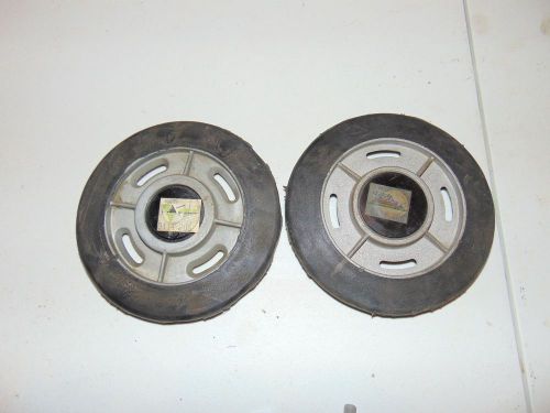 2 nos arctic cat rear suspension idler wheels 6.375" 6 3/8" x 5/8", 0114-206 lot