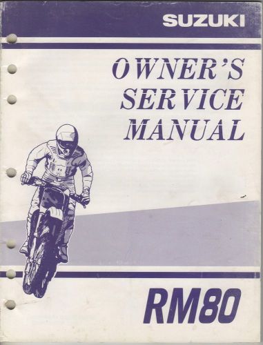 2001 suzuki motorcycle rm80 p/n 99011-02b76-03a owners service manual (474)