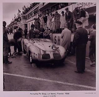 Porsche 718 spyder 1958/lemans car poster:>)