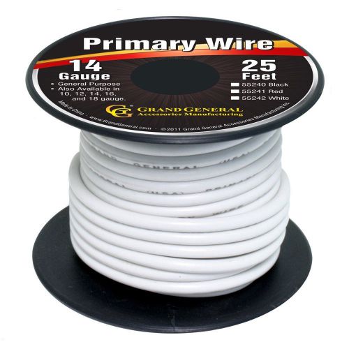 White 14-gauge primary wire roll of 25ft
