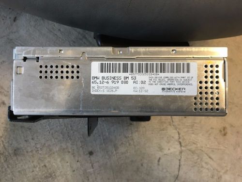 Bmw oem e38 e39 e46 e53 bm53 business navigation radio fm am tuner becker harmon