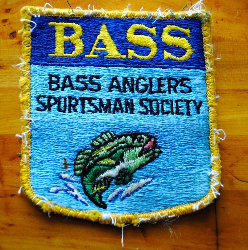 Vintage bass anglers sportsman society fishing patch very nice! nos