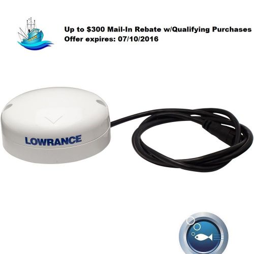 Lowrance point-1 high-sensitivity gps/glonass antenna with built-in compass