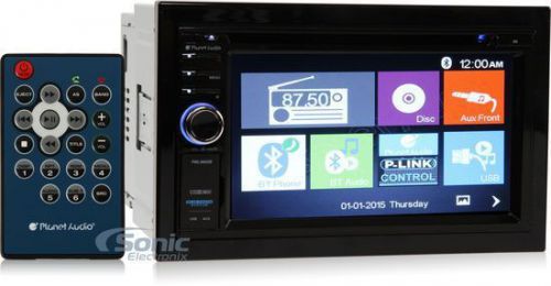 Planet audio pml9660b double din bluetooth dvd p-link car stereo w/ 6.2&#034; screen