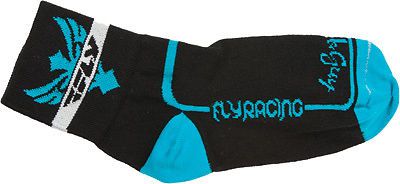 Fly racing action casual socks blue/black sm/md
