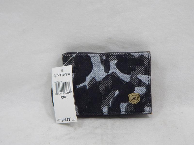 Von zipper mawt5urb wallet black camo *new