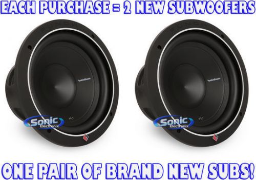 2) rockford fosgate p1s2-10 500w 10&#034; single 2 ohm punch stage 1 subwoofers/subs