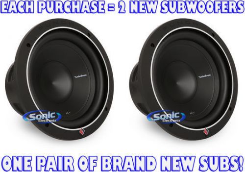 2) rockford fosgate p1s2-10 500w 10" single 2 ohm punch stage 1 subwoofers/subs